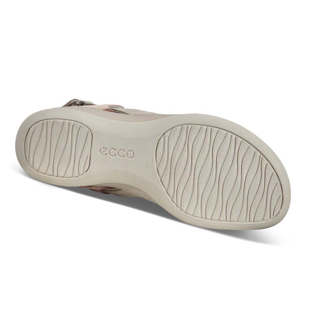 Women's Ecco Flash Sandals Grey / Orange | USA 176LIS